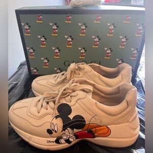 Gucci Mickey collab sneaker.